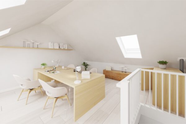 Weidepark Heerhugowaard 3D impressie Boterbloem zolder